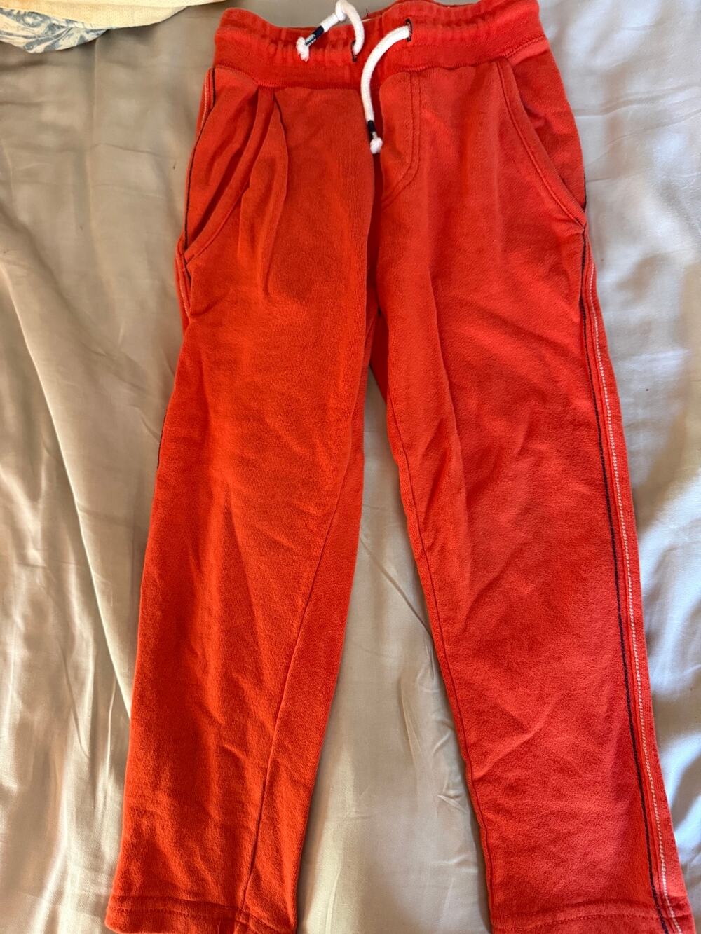 Mini Boden orange red pants size 5